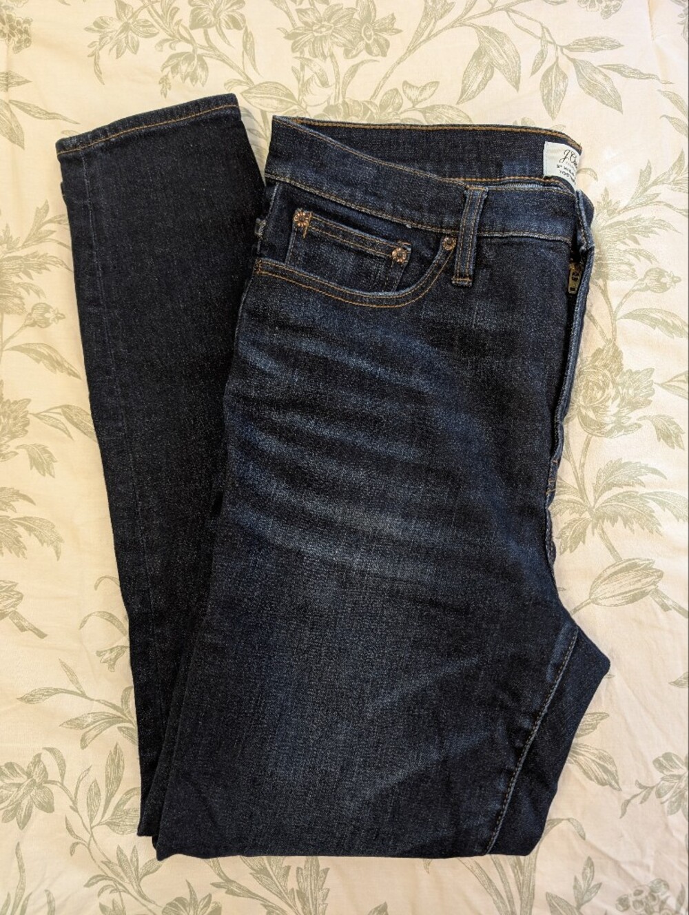 J. Crew Dark Wash 9" High-Rise Toothpick Jeans